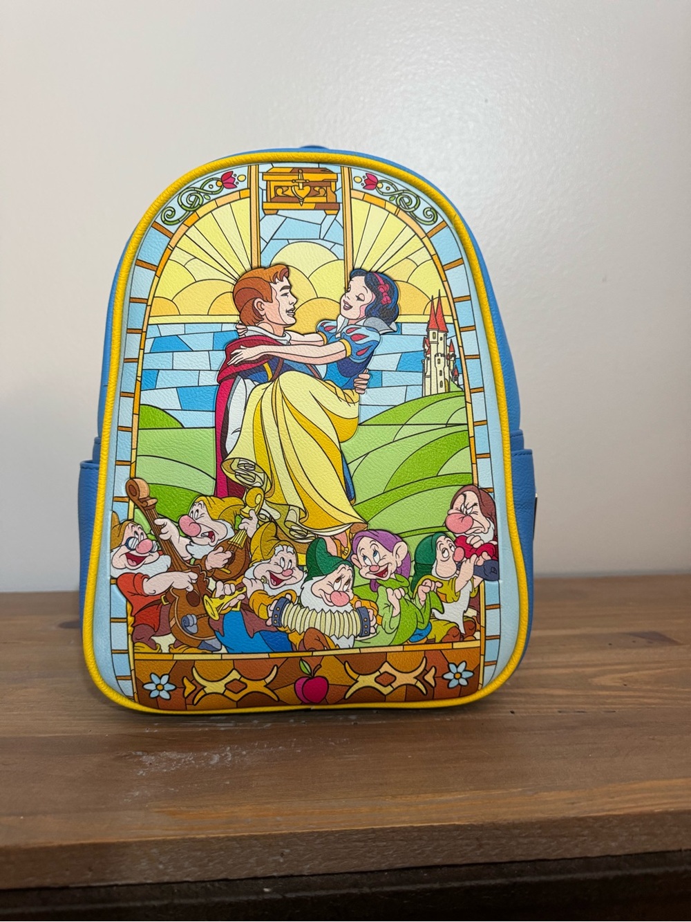 Disney Loungefly Snow White Mini Backpack- Stained Glass Collection NWT